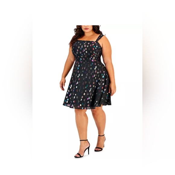 Party Mini Formal Fit & Flare Dress - Picture 3 of 3